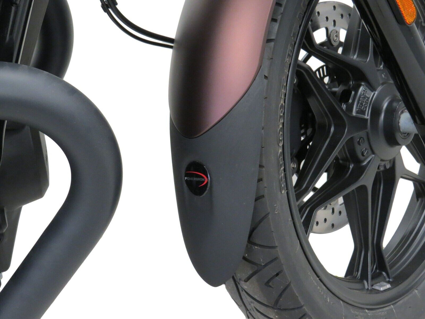 MOTO GUZZI STONE, STONE NIGHT, SPECIAL EDITION MUDGUARD EXTENDERS Matte black
