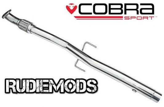 Cobra Sport Vauxhall Corsa D VXR Stainless Steel Second De-Cat Pipe 2.5" bore