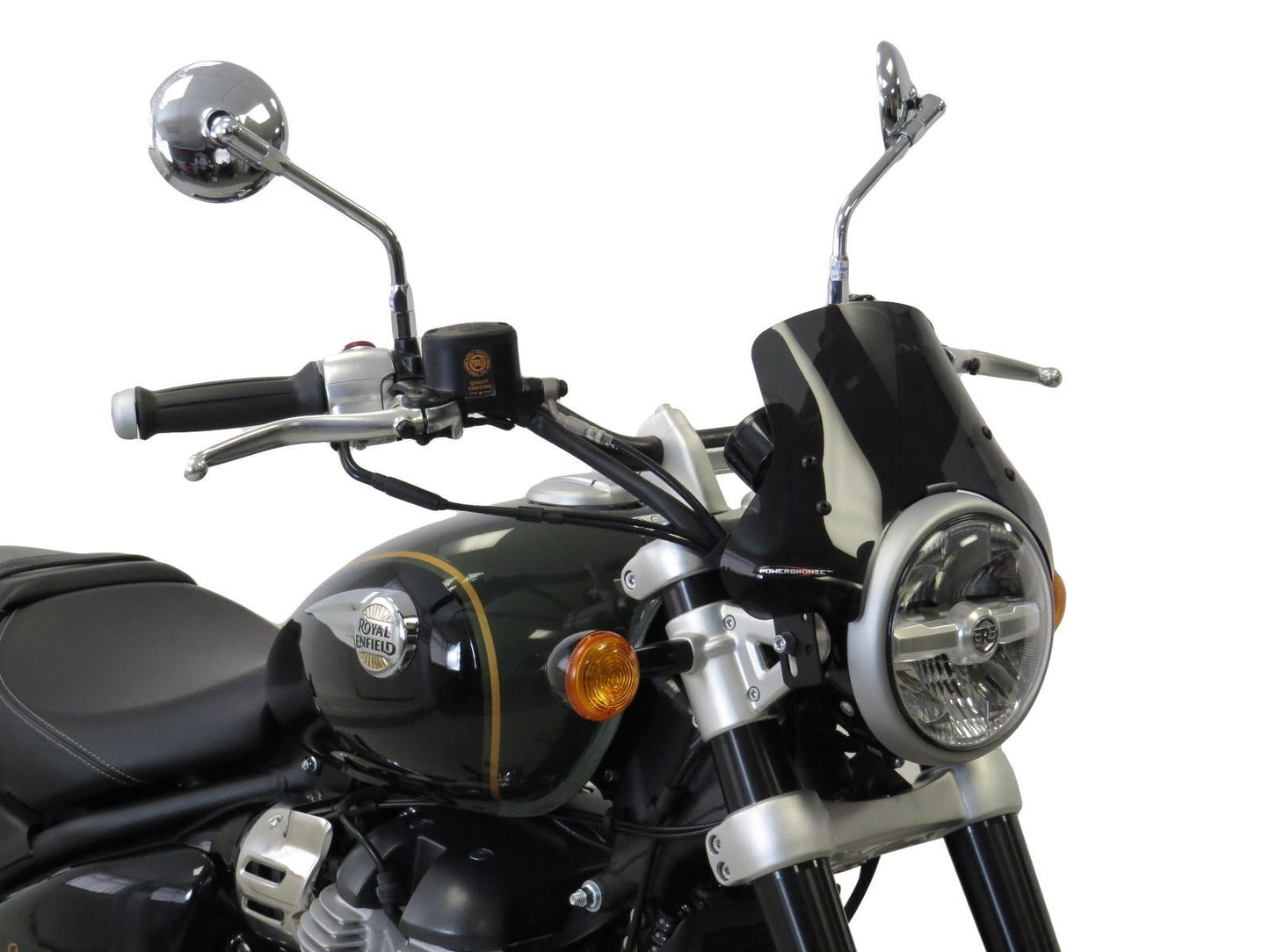 LIGHT SCREEN, WIND DEFLECTOR ROYAL ENFIELD ,SUPER METEOR 650 (155MM HIGH)
