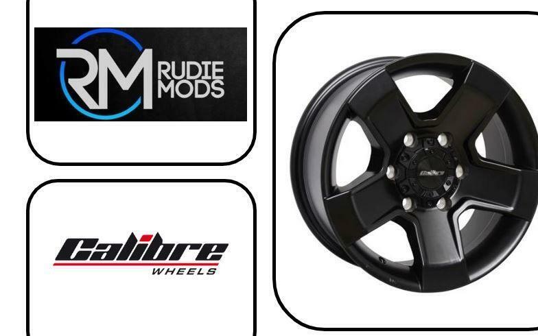 FORD RANGER 13-19 Calibre Outlaw Black Matt 8.0x18 Set Of Four Alloys