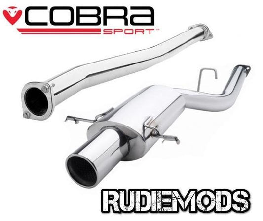 Cobra Sport fits Impreza Turbo 93-00 Cat Back System Oval Silencer Non-Res 3"