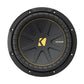 Kicker COMPC 10" SINGLE VOICE COIL SUBWOOFER - 4 OHM 250W RMS KA50CWCS104