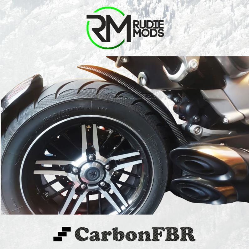 Carbon Fibre Triumph Rocket 3 Black, GT, R Extended Hugger carbonFBR