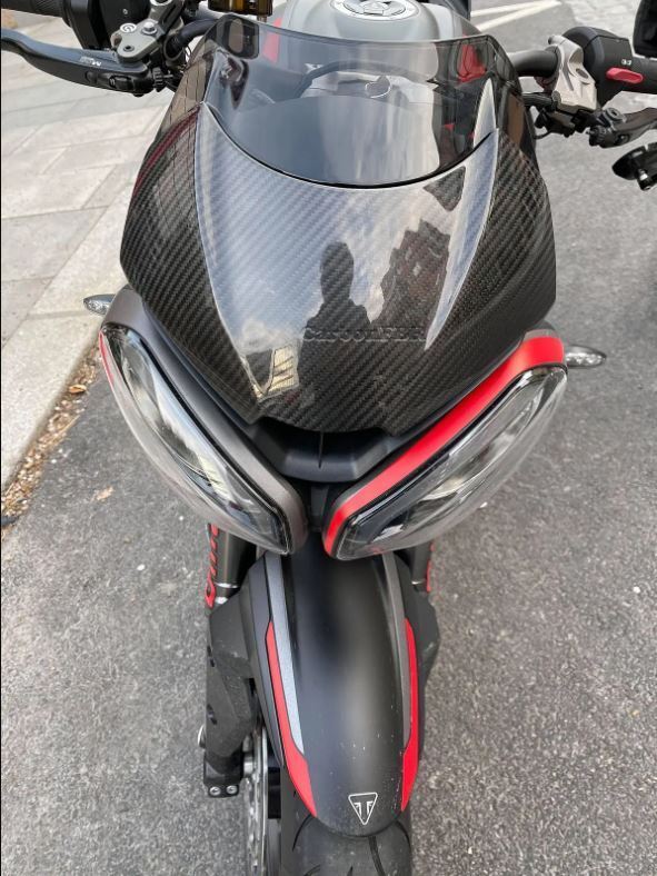 carbon fibre Triumph Street Triple 2020 - onwards Flyscreen front Cowl carbonFBR
