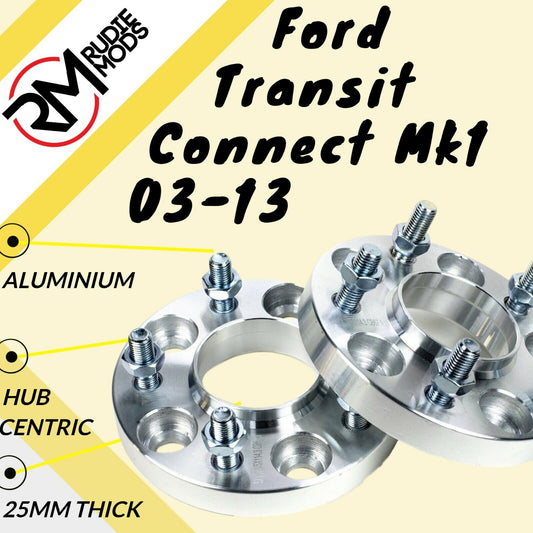 Ford Transit Connect Mk1 5x108 25mm Hubcentric wheel spacers 1 pair - UK MADE