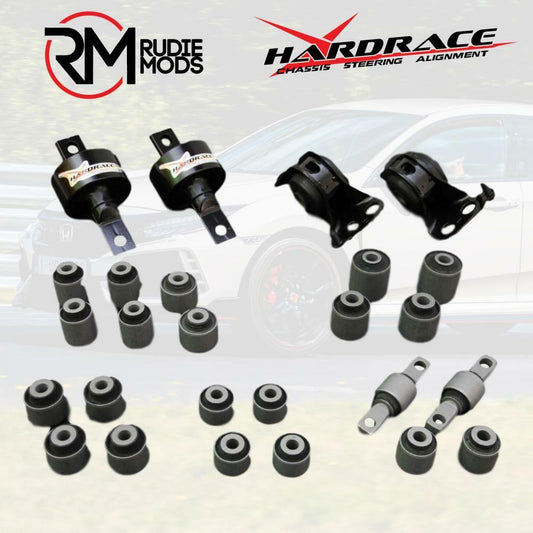HARDRACE Rubber Arm Bushes Cpmplete 24PC To Fit ACURA INTEGRA DC2 TYPE R 94-01