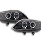 Black Projector Angel Eye Headlights for BMW Z4 E84 & E85 2003-2008