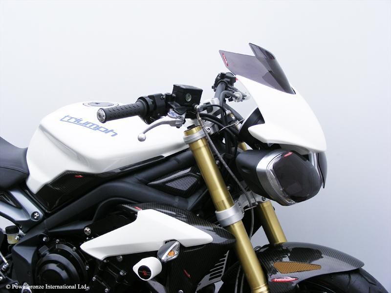 Light Screen wind fly deflector TRIUMPH, SPEED TRIPLE 1050, R, (150 MM)