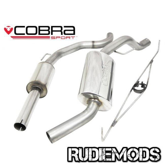 Cobra Sport Vauxhall Corsa D VXR Stainless Steel Cat Back Exhaust System Res