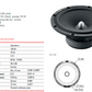 Perodua Myvi 2005 - 2013 165mm (6.5 Inch) BLAM speaker upgrade fitting kit