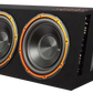 New Edge Twin 12" Car Audio Active Subwoofer Amplified Box 1800w