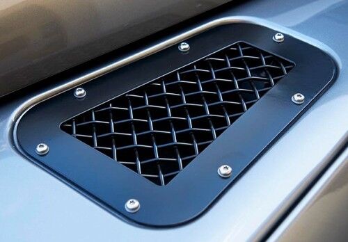 Zunsport Front BLACK Wing and Side Grill Set to fit LR Defender 07 on