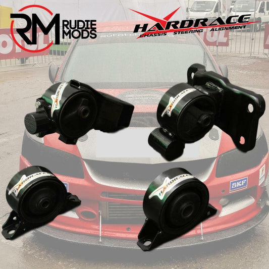 HARDRACE RM HARDRACE 4PC Engine Mounts To Fit MITSUBISHI LANCER VIRAGE 1.6 Auto