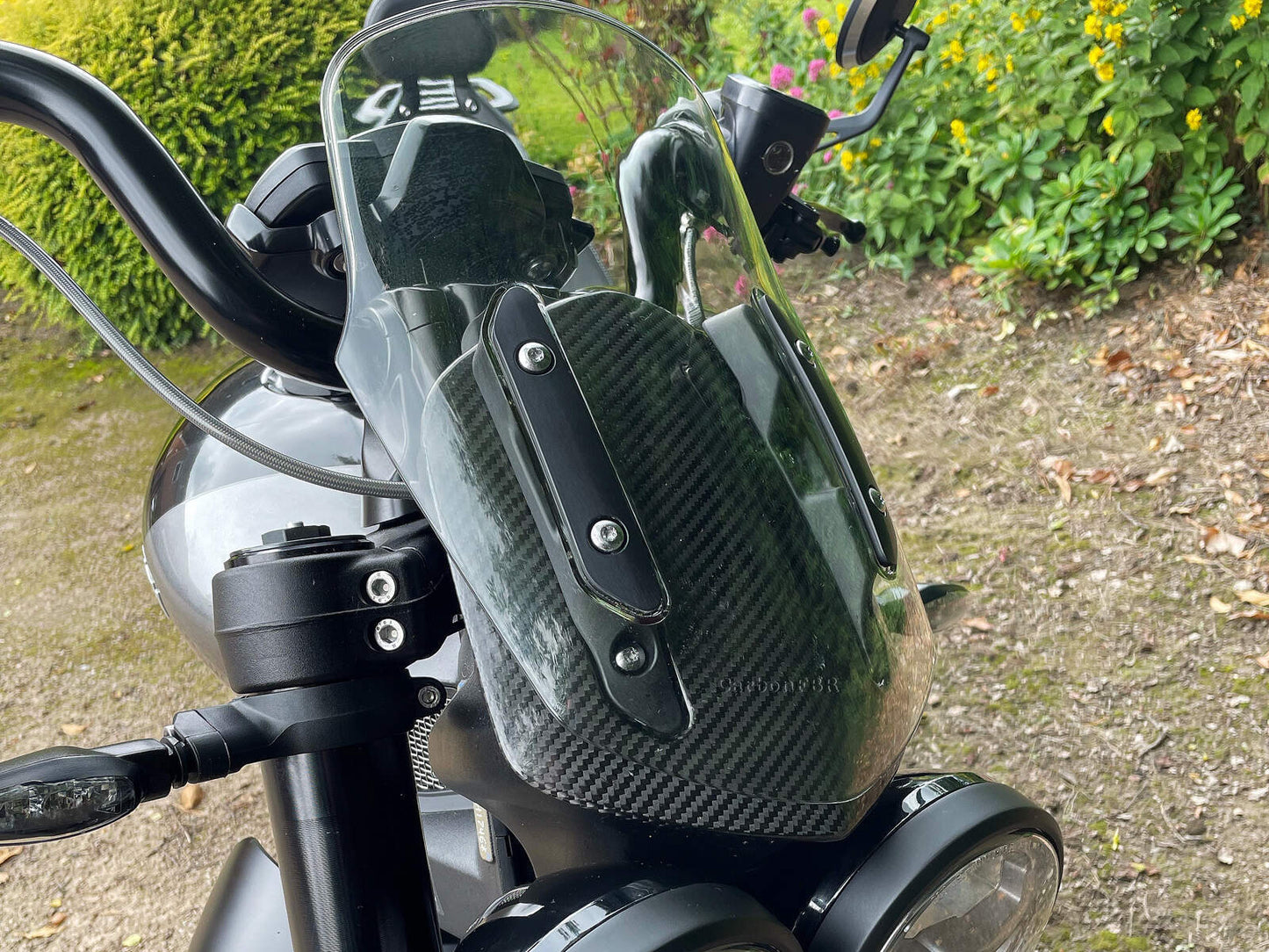 Carbon Fibre Triumph Rocket 3 Black, GT, R, TFC Flyscreen front cowl carbon FBR