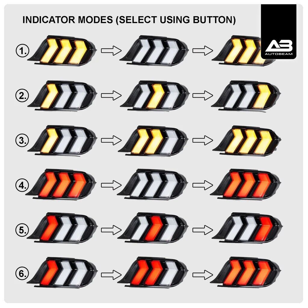 Ford Mustang LED Ambient Tail lights by Autobeam