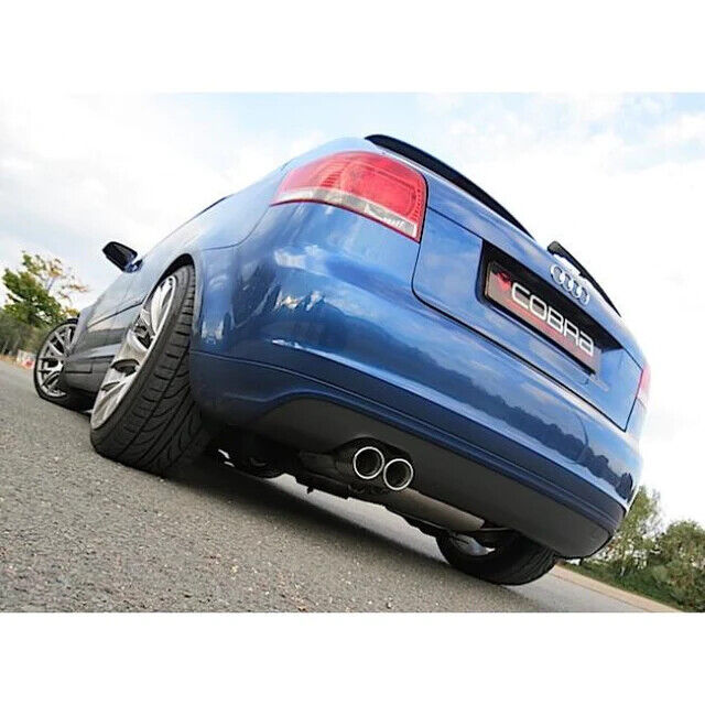 COBRA SPORT Twin Tip Cat Back Performance Exhaust for AUDI A3 8P 2.0 TDI 140PS