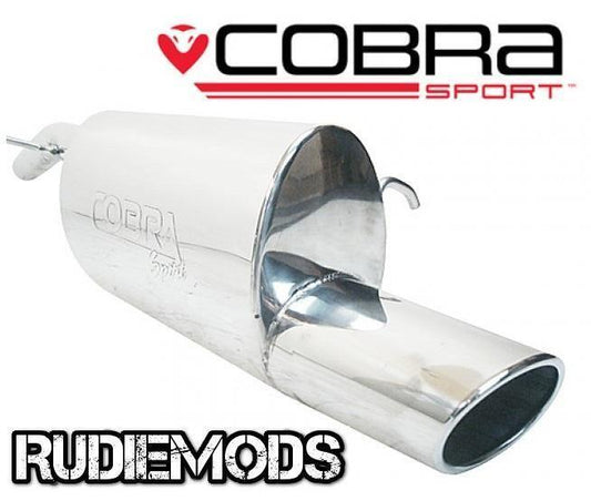 Cobra Sport Vauxhall Corsa D 1.2 1.4 Stainless Steel Rear Exhaust Box
