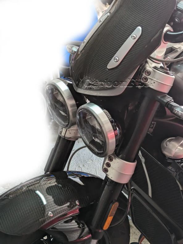 Carbon Fibre Triumph Rocket 3 Black, GT, R Touring screen carbonFBR