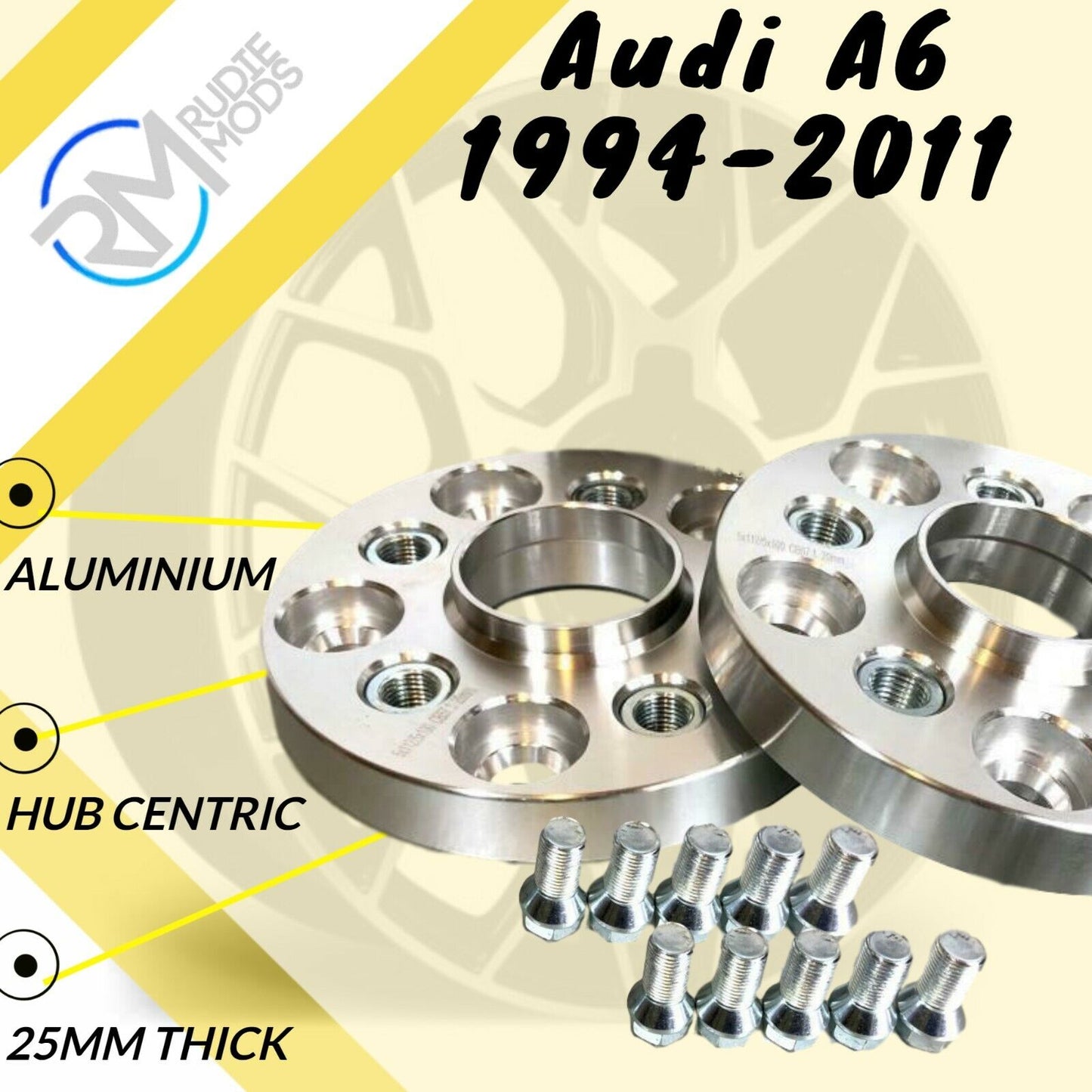 Audi A6 1994-2011 25mm Hubcentric Wheels Spacers 1 pair