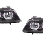BMW 3 Series E90 E91 05-08 Black LED 3D DRL Daylight Running Lights Headlights