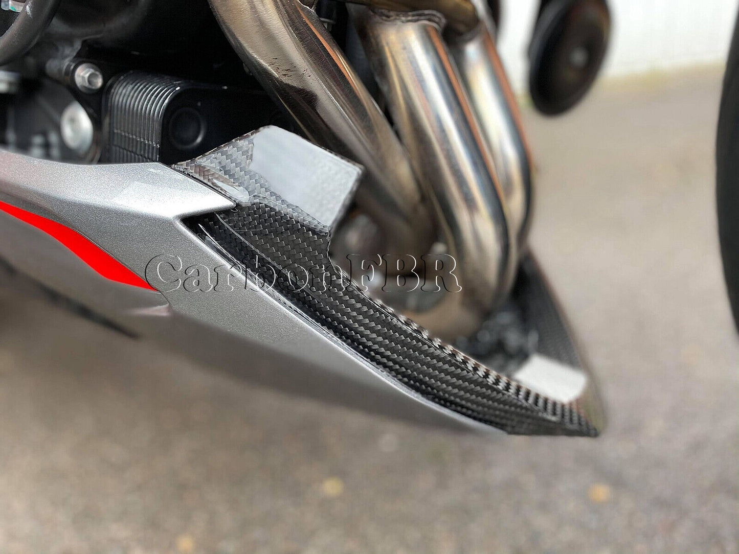 carbon fibre Triumph Street Triple 2020 onwards Bellypan full kit carbonFBR