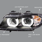BMW 3 Series E90 E91 05-08 Black LED 3D DRL Daylight Running Lights Headlights