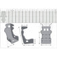 MOMO Lesmo One Racing Seat Bucket Seat Standard Size Twin Pack
