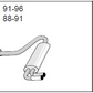 Jetex Exhaust Audi 90 (B3) Quattro 20V 1988-91 Back Box