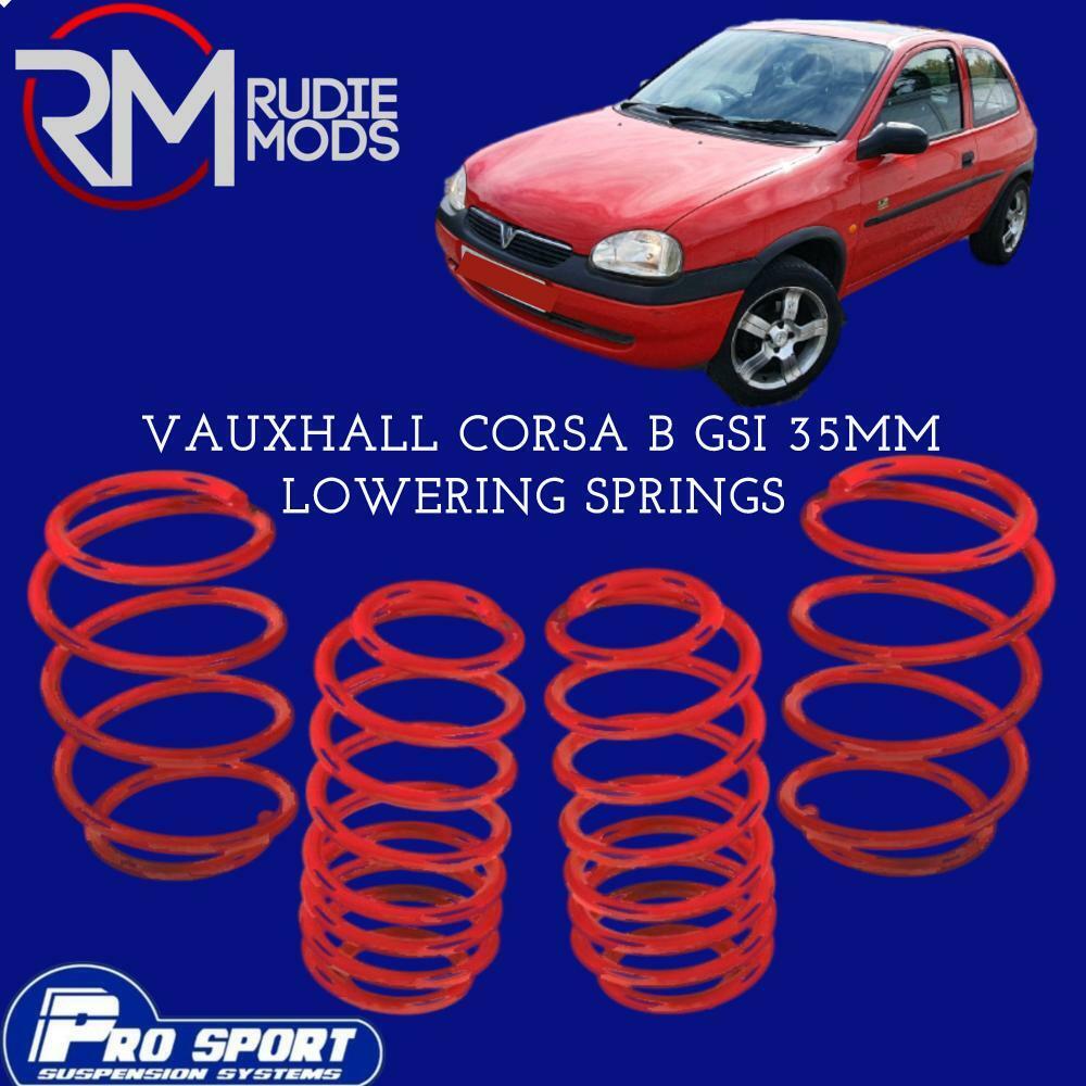 ProSport Lowering Springs for Vauxhall Corsa B Authorised Dealer 120160