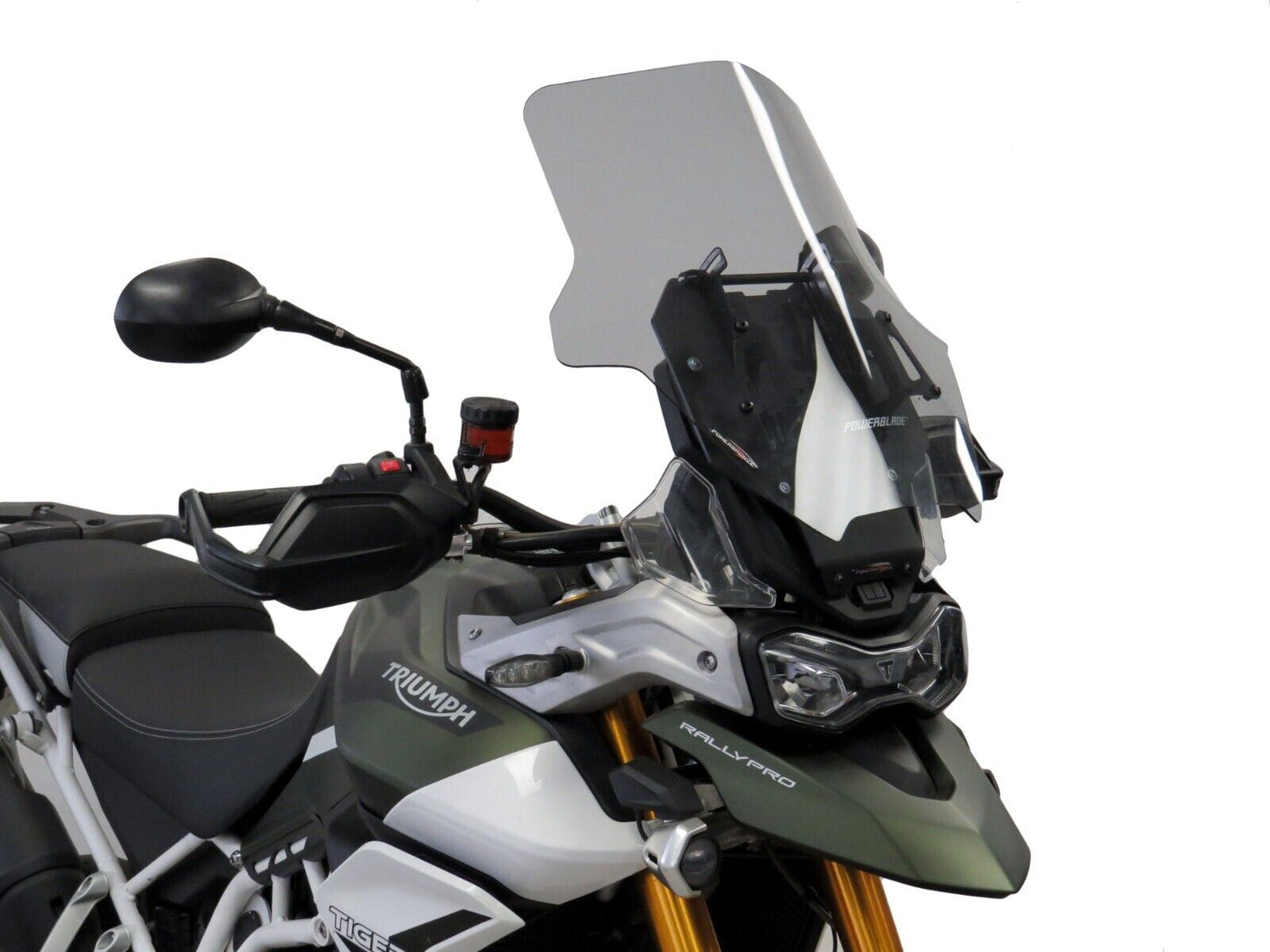 CLEAR Powerblade Adjustable Screen, Triumph Tiger 900, GT, Rally, 850 Sport