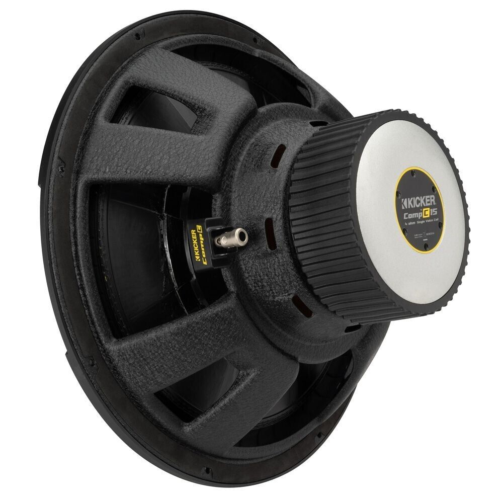 Kicker COMPC 15" SINGLE VOICE COIL SUBWOOFER - 4 OHM 600W RMS