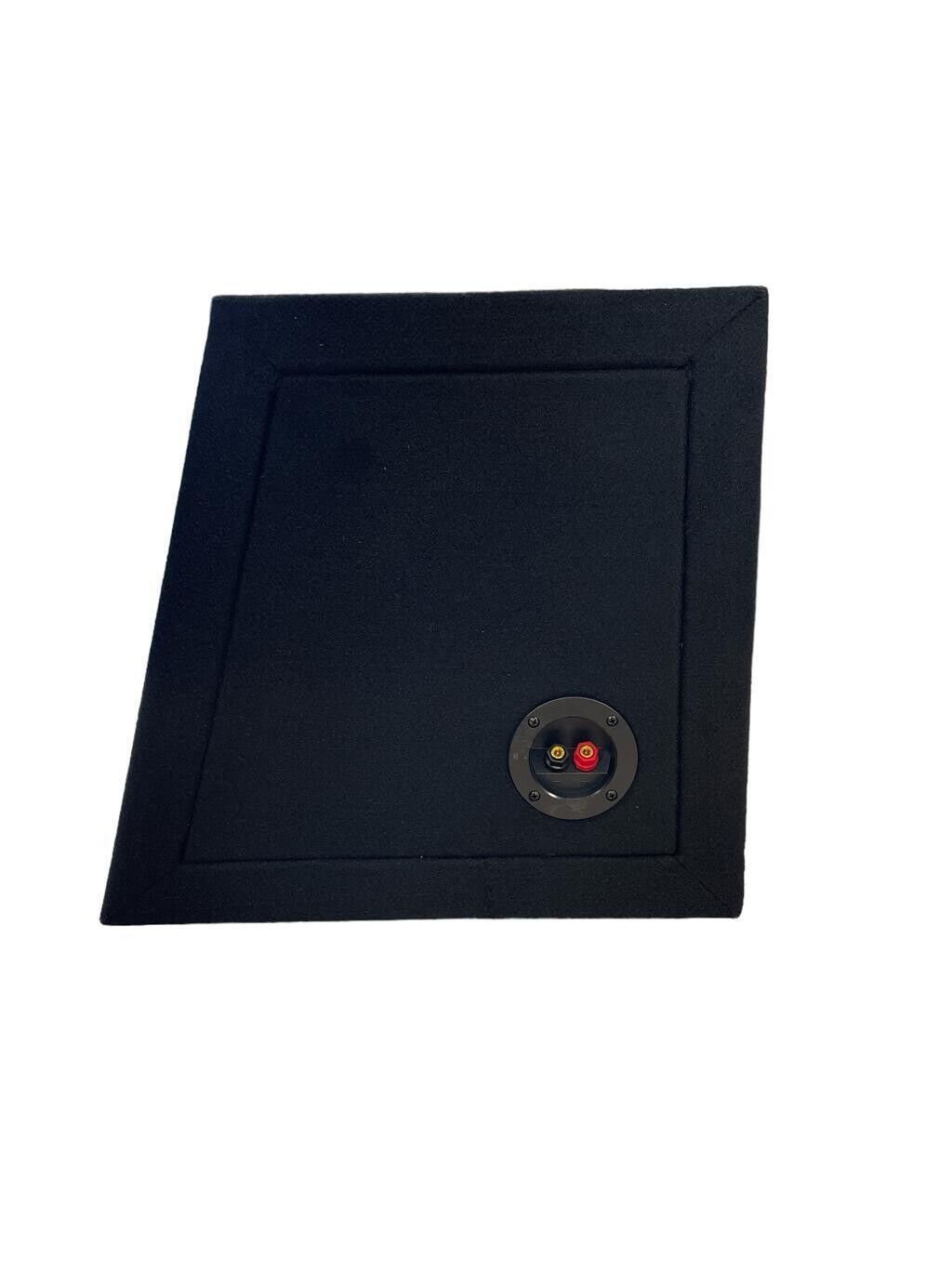 10" Sealed Empty Sub Car Audio Subwoofer Enclosure 20L MDF Black Carpeted