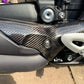 Carbon Fibre Triumph Rocket 3 Black, GT, R Mid exhaust 1 into 2 heat shield