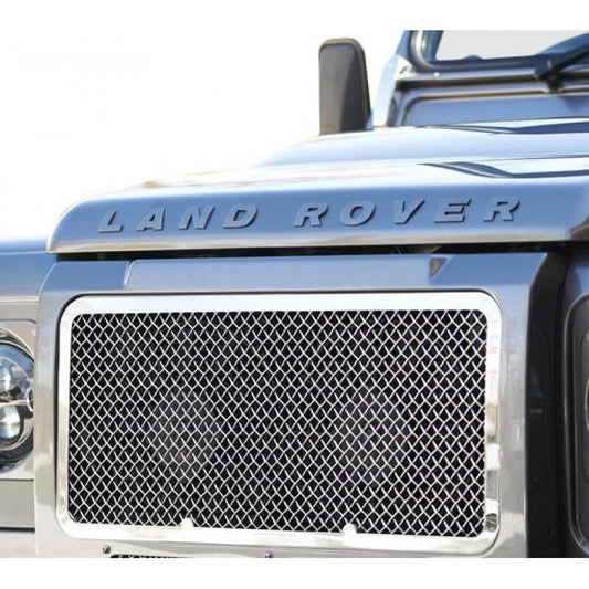 Zunsport Front Stainless Steel Upper Grille to fit LR Defender 07 on