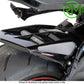 GLOSS BLACK - SILVER MESH Hugger Rear Fender Mud Guard SUZUKI Katana 2019 - 2024