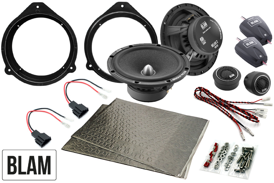 Audi TT 165mm (6.5 Inch) complete BLAM RELAX speaker upgrade fitting kit