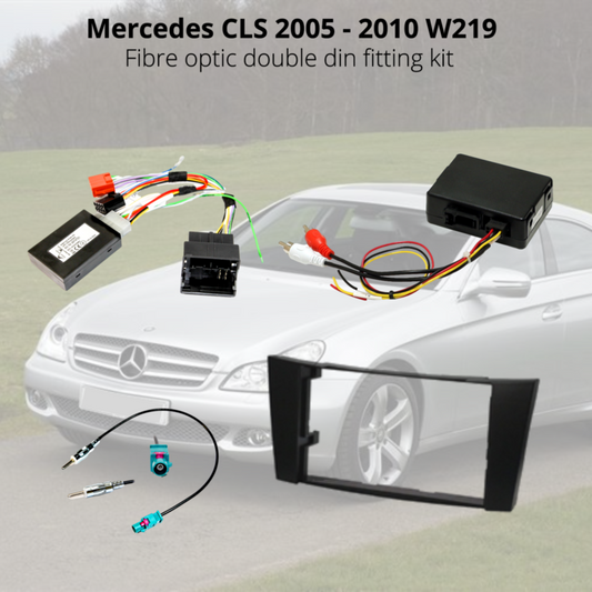 Mercedes CLS W129 2005-2010 Fibre Optic Double Din Fitting Kit