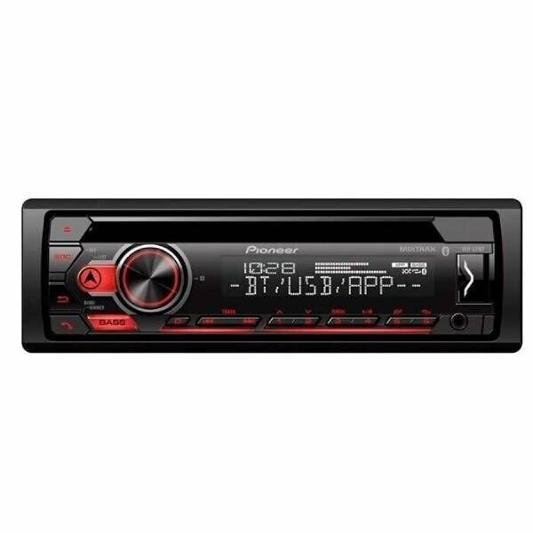 Pioneer 1-DIN CD Tuner with RDS tuner RED illumination USB  AUX DEH-S120UB