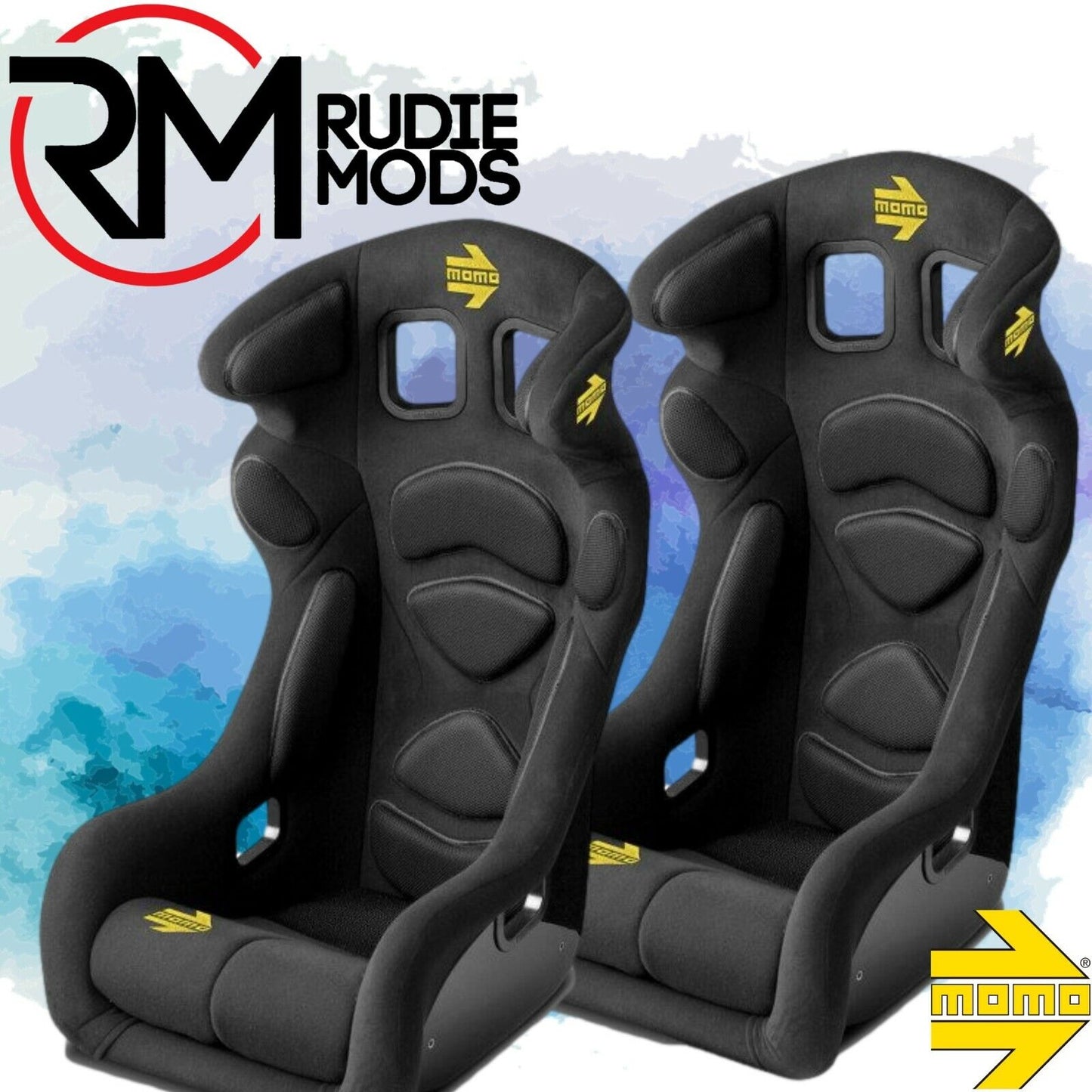 MOMO Lesmo One Racing Seat Bucket Seat Standard Size Twin Pack