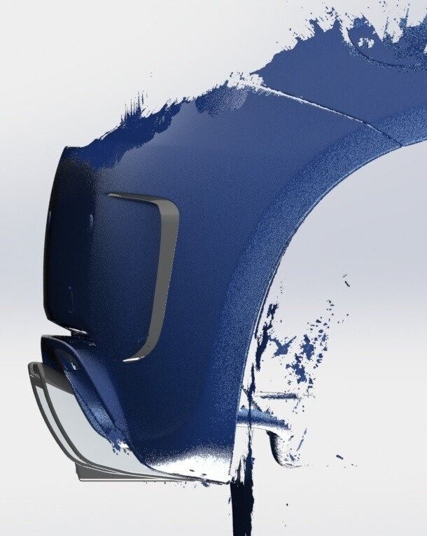 TRC Fiat 500 Abarth Series 3 Rear Vent Extensions