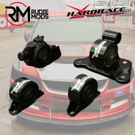 HARDRACE RM HARDRACE 4PC Engine Mounts To Fit MITSUBISHI LANCER VIRAGE 1.8 97-00