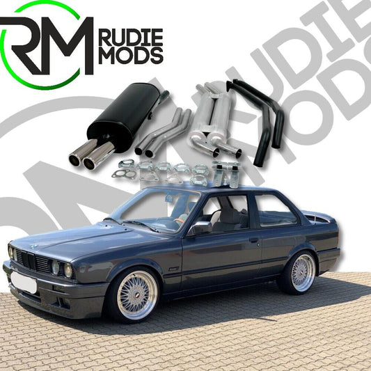 Jetex Exhaust BMW 323i E30 10/82-9/87 Complete System includes downpipe LHD ONLY