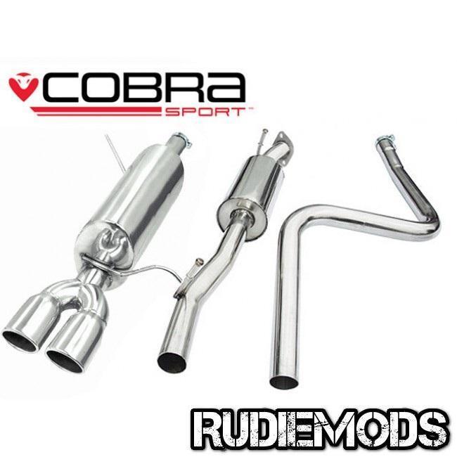 Cobra Sport Ford Fiesta Mk7 08-13 Zetec Stainless Steel Cat Back System Non Flex