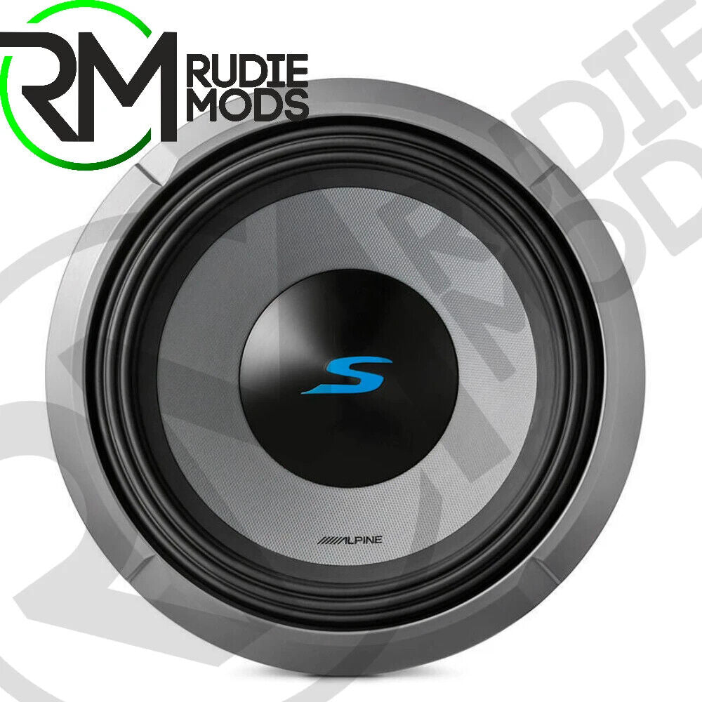Alpine S2-W12D4 Sub 12" 30cm S Series Subwoofer Dual 4 Ohm Voice Coils 600w RMS