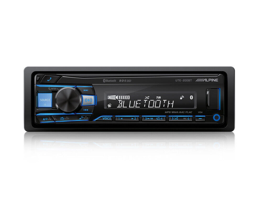 Alpine UTE-200BT Bluetooth Car Radio - Black