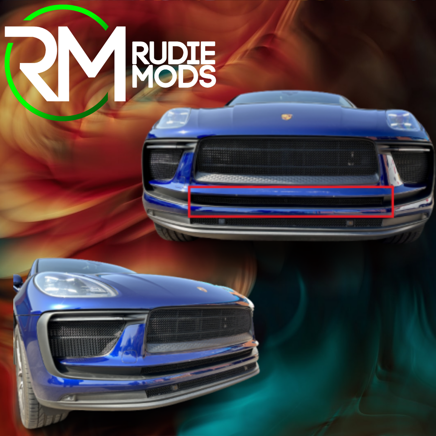 ZUNSPORT FRONT GRILLE SET FOR PORSCHE MACAN BASE 2021 FACELIFT / 2022