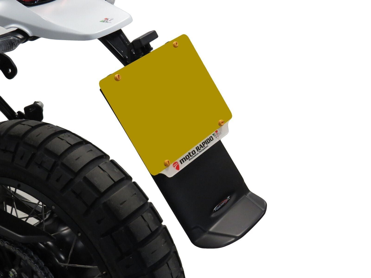 Front Mud Guard extension, rear deflector Bundle DUCATI DESERTX 22-23 matt black