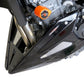 Belly Pan Lower KTM 790 DUKE 18-20, 890 DUKE R 2020-on GLOSS BLACK - SILVER MESH