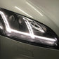 Audi TT 2006-2009 8J Black LED DRL Headlights Sequential Indicator - Xenon