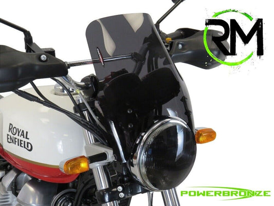 LIGHT F4 SCREEN WIND DEFLECTOR ROYAL ENFIELD INTERCEPTOR 650, 18 to 24 290mm
